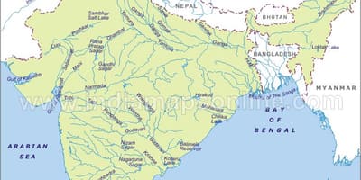 Sindhu نهر خريطة الهند