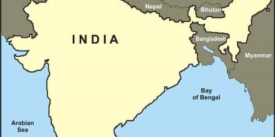 الهند خريطة الحدود